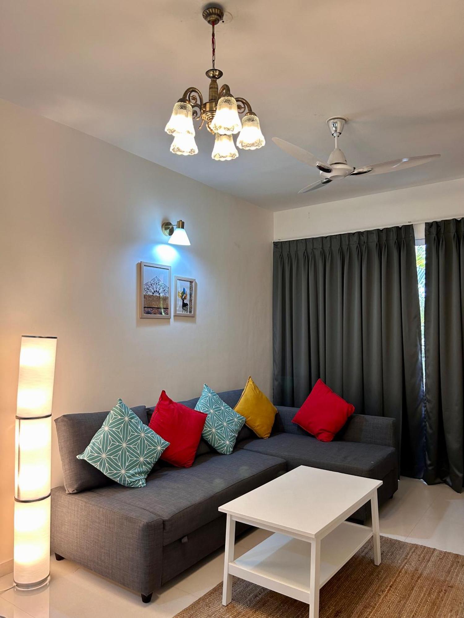 Pool And Garden View Good Stay Premium 2 Bhk Flat 104 Dabolim Bagian luar foto